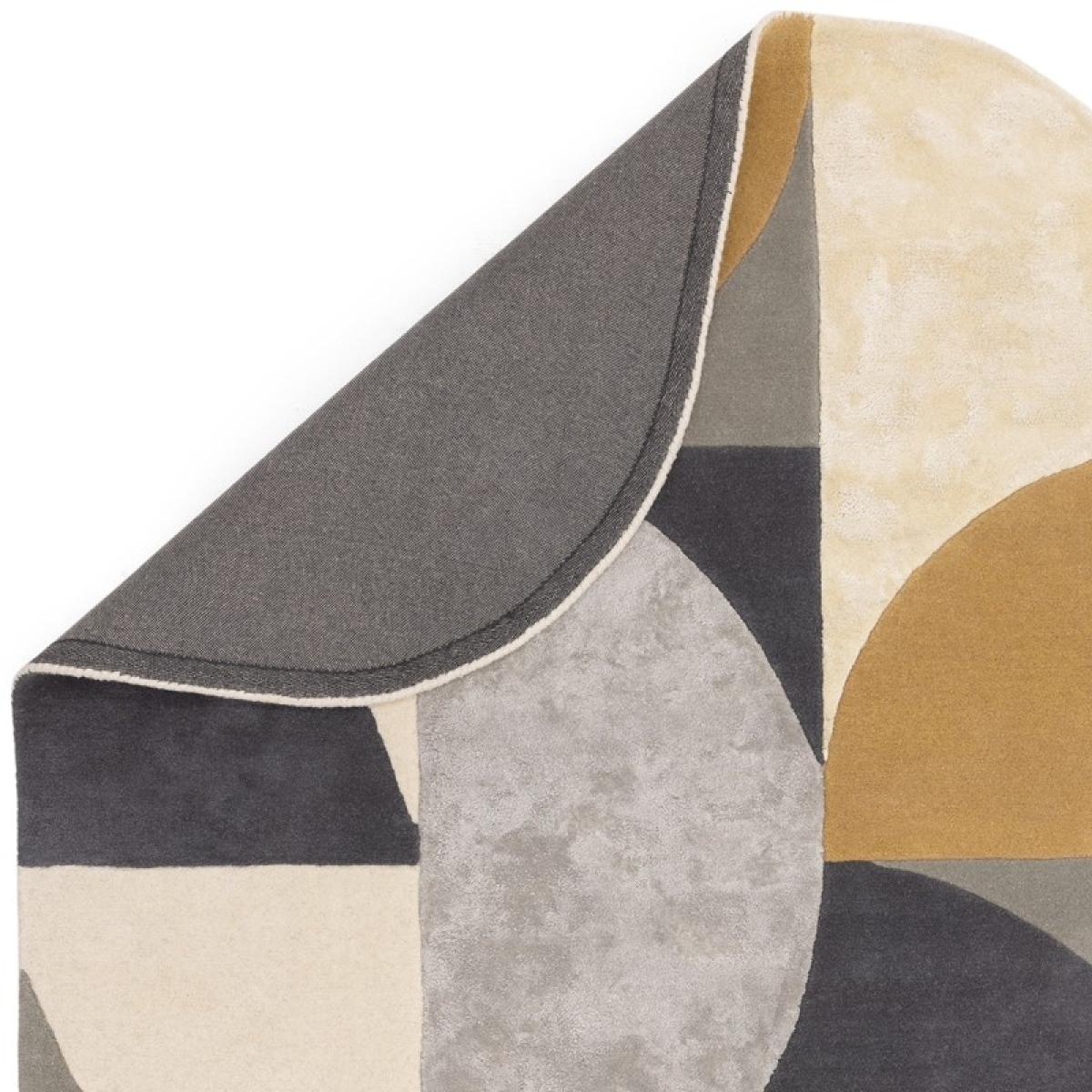 Asiatic Matrix MAX76 Oval Rug - Sunset - 160cm x 230cm, Wool - Grey/Navy/Yellow – image 5
