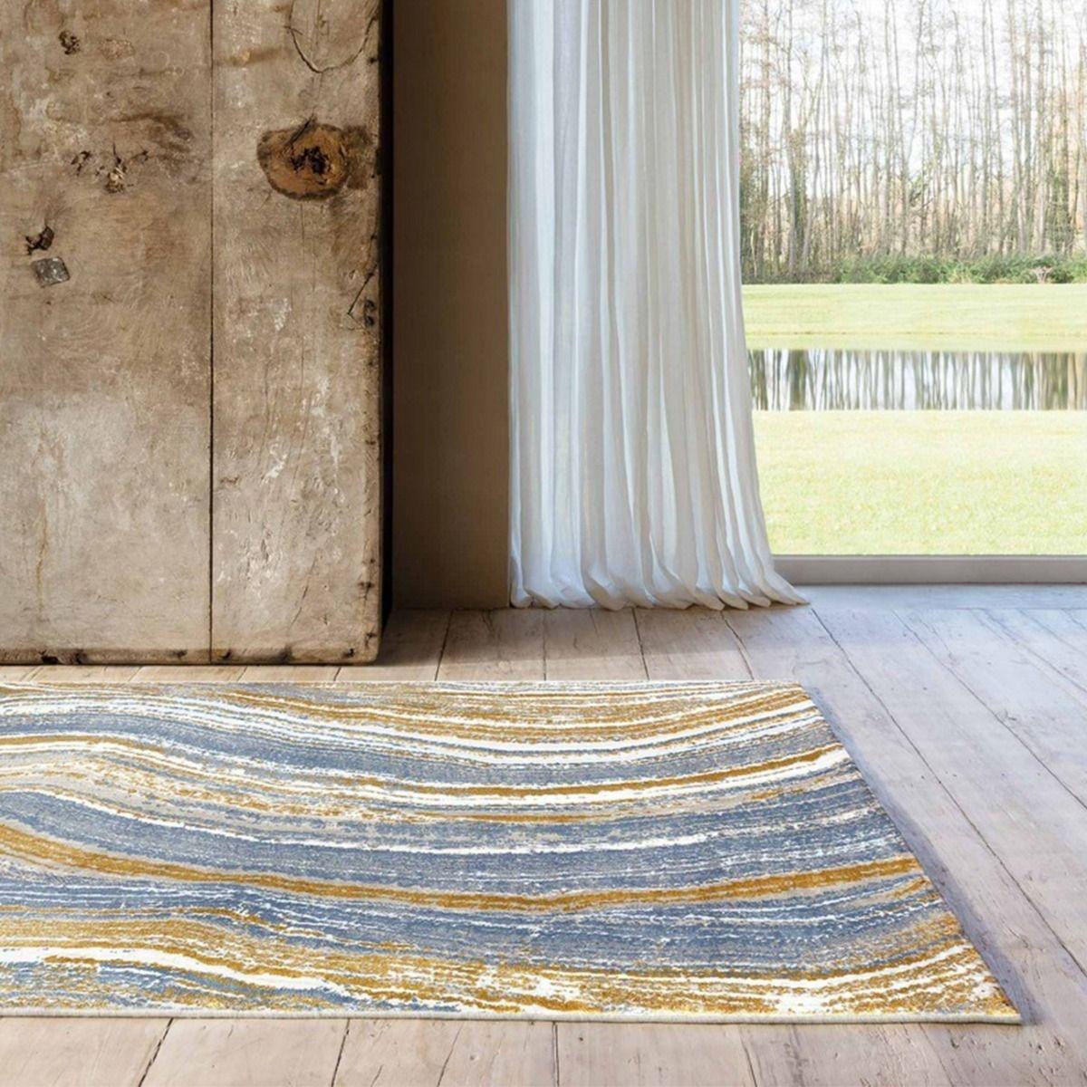 Mastercraft 471.24.Gc992 Moda Modern Rug - Blue - 135cm x 200cm – image 3