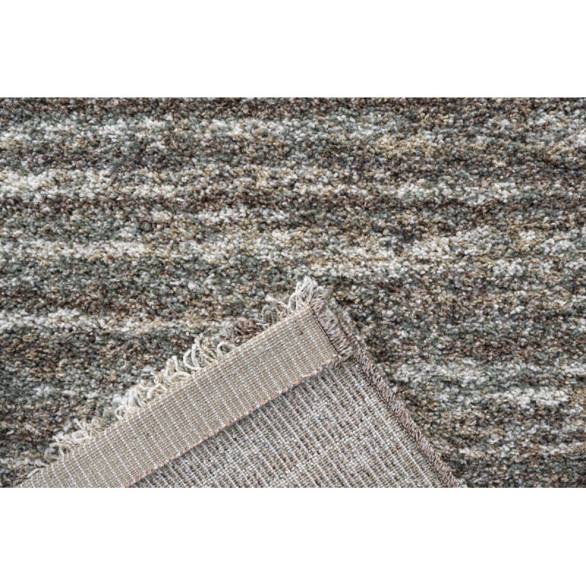 Mastercraft 023-0067/4727 Mehari Heatset Shaggy Rug - Beige Multi - 67cm x 240cm Runner – image 12