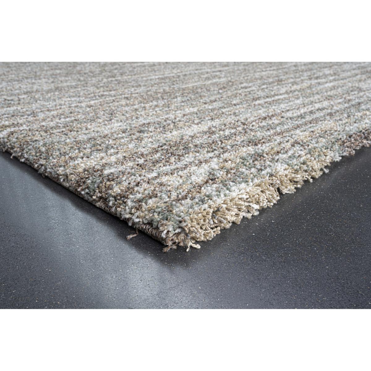 Mastercraft 023-0067/4727 Mehari Heatset Shaggy Rug - Beige Multi - 67cm x 240cm Runner – image 6
