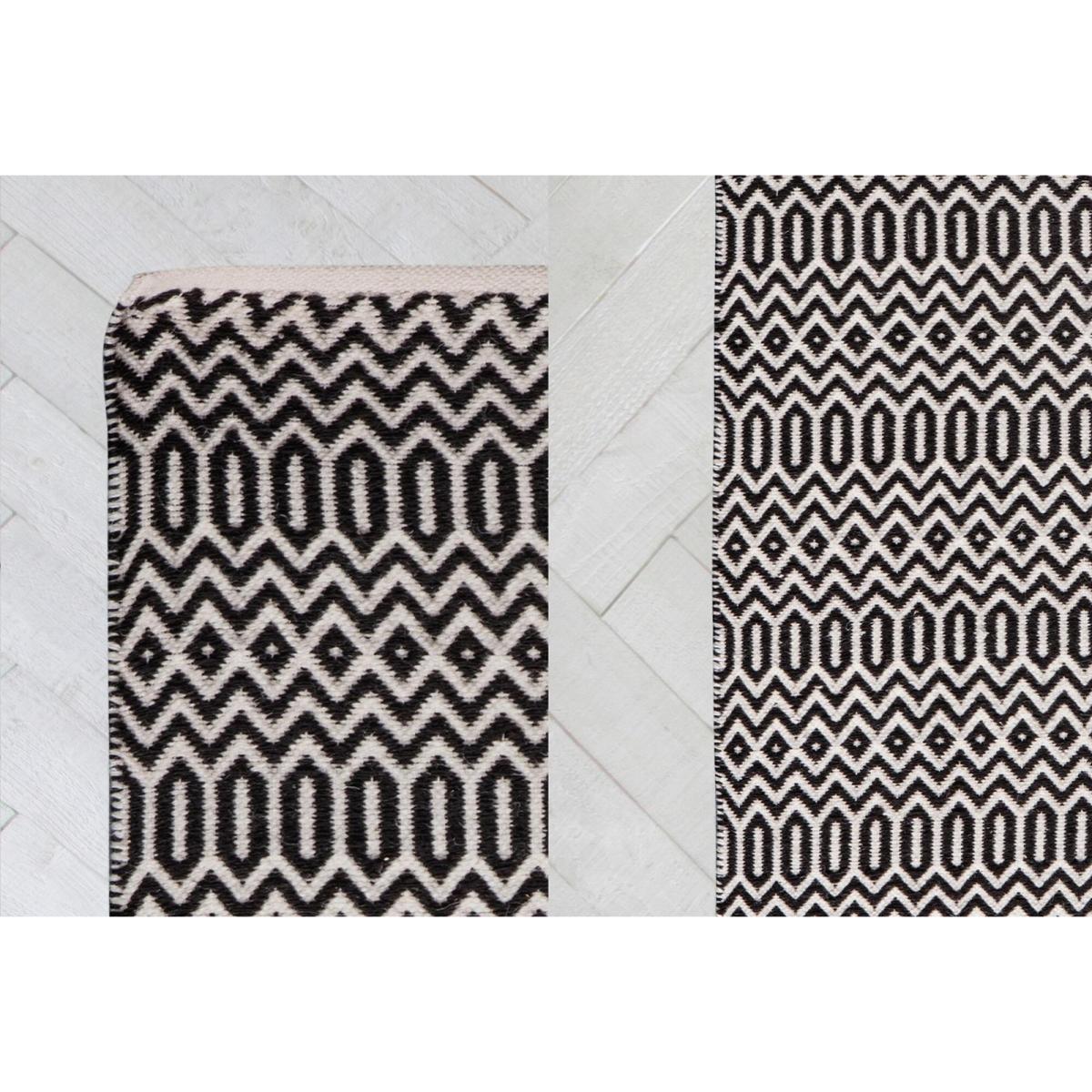 Cleo Wool Mix Rug in Monochrome, Medium – image 3