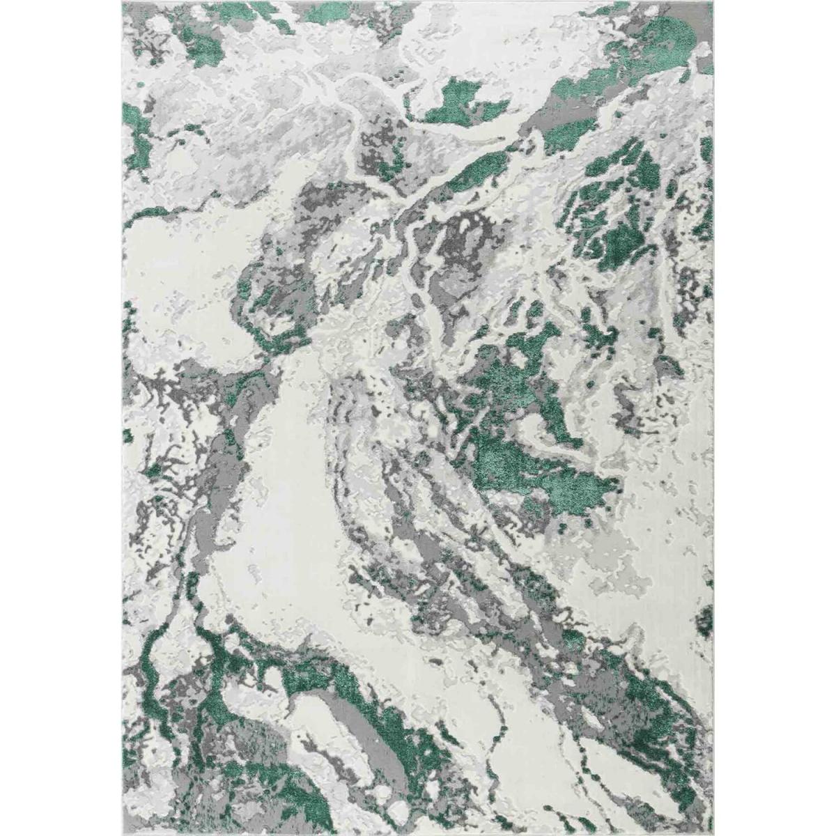 Emperor Picasso Modern Waterflow Abstract Area Rugs - Aqua / 220cm – image 2