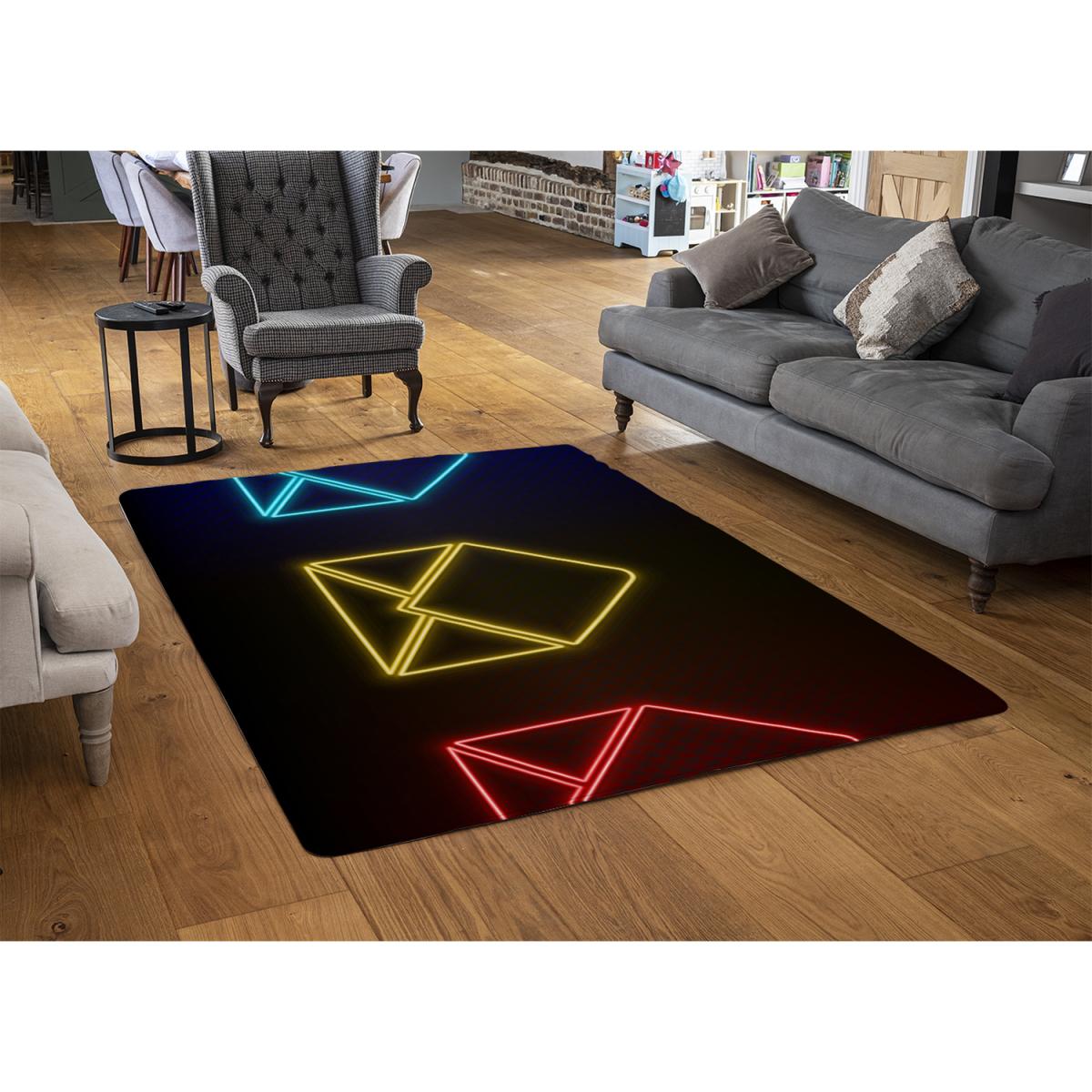 Neon Email Set Rug - Black / 230cm – image 3