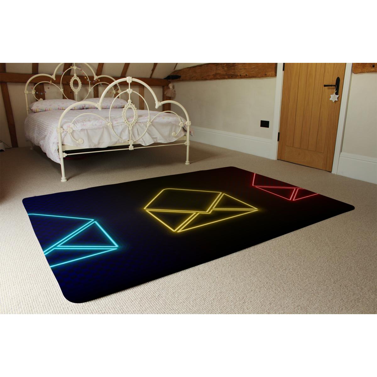 Neon Email Set Rug - Black / 230cm – image 4