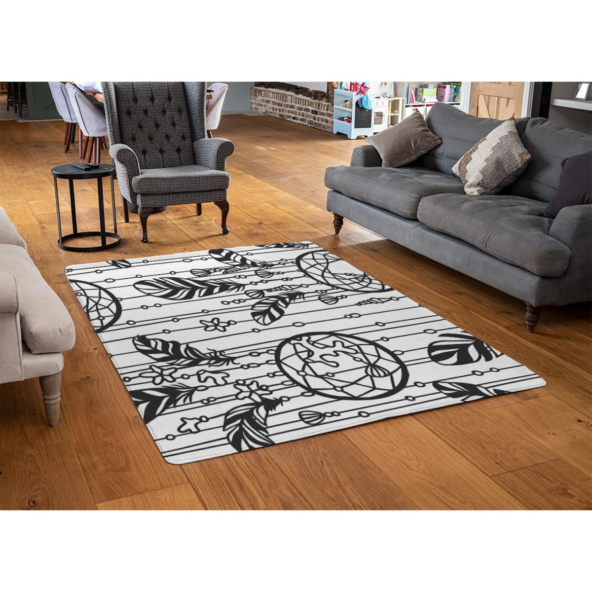 Black Contour Rug - Black / 230cm – image 3