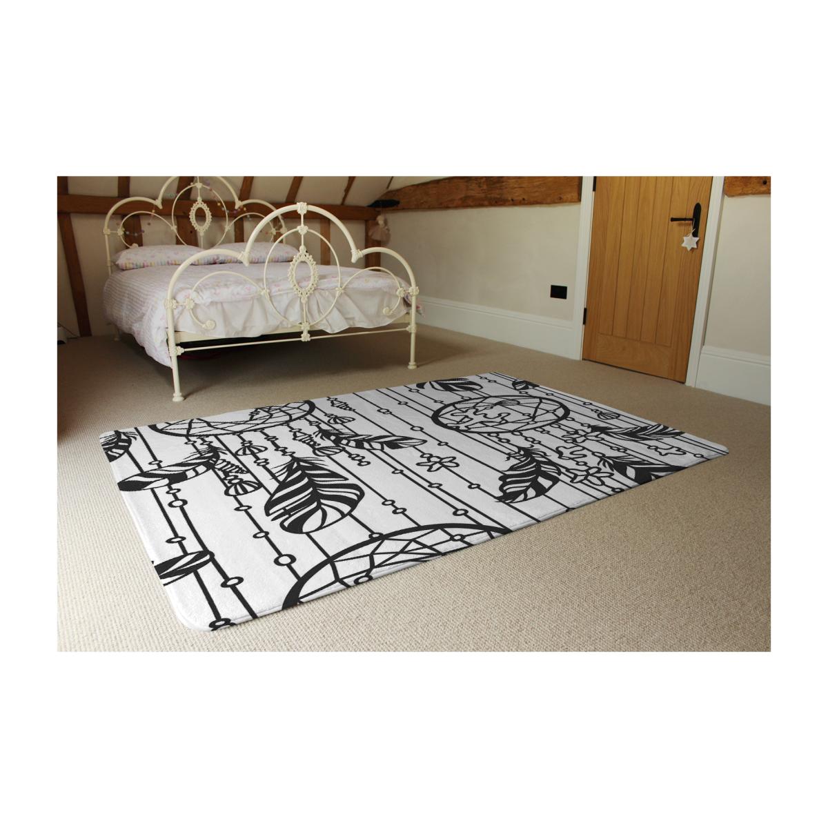 Black Contour Rug - Black / 230cm – image 1