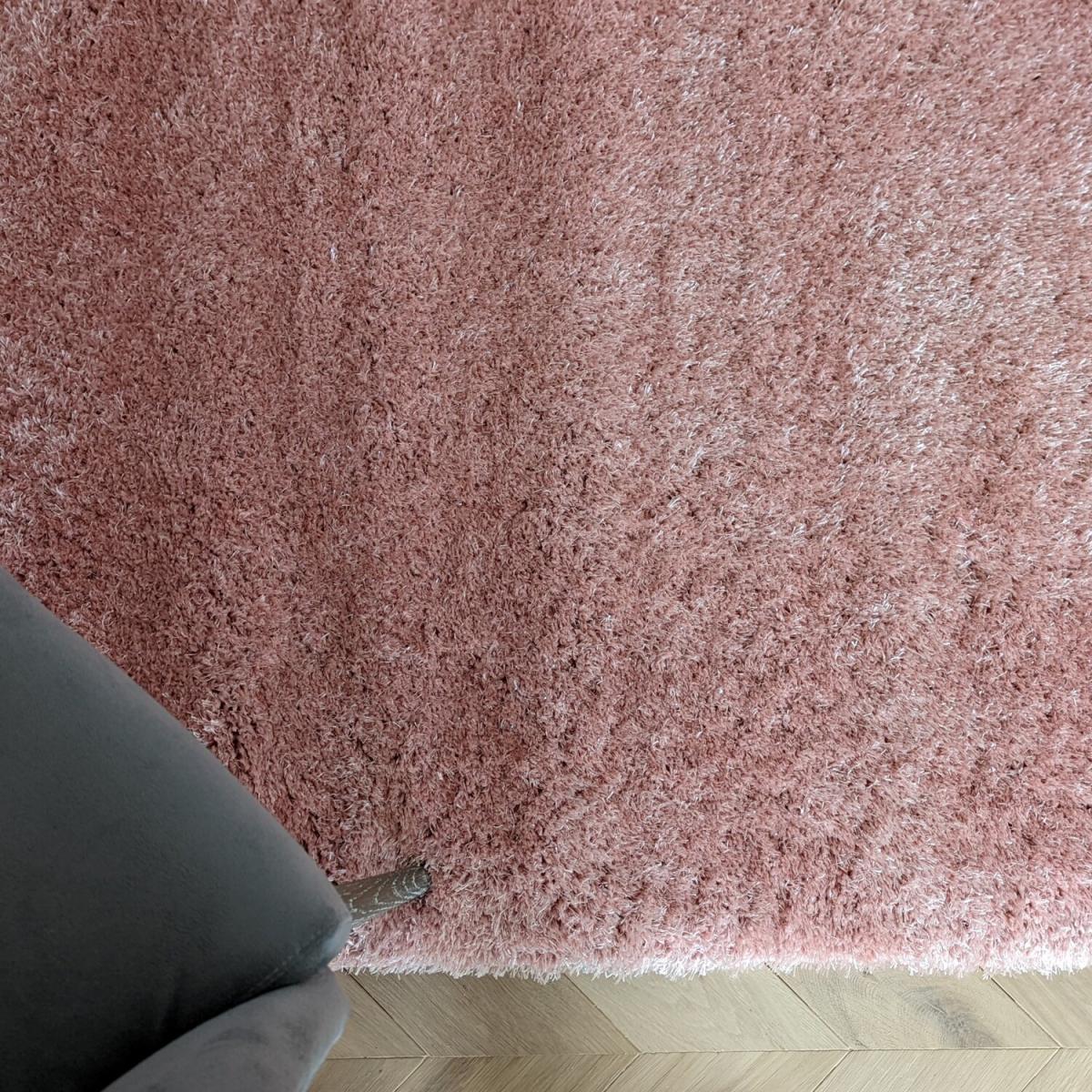 Shimmering Pink Shaggy Rug - Blush – image 6