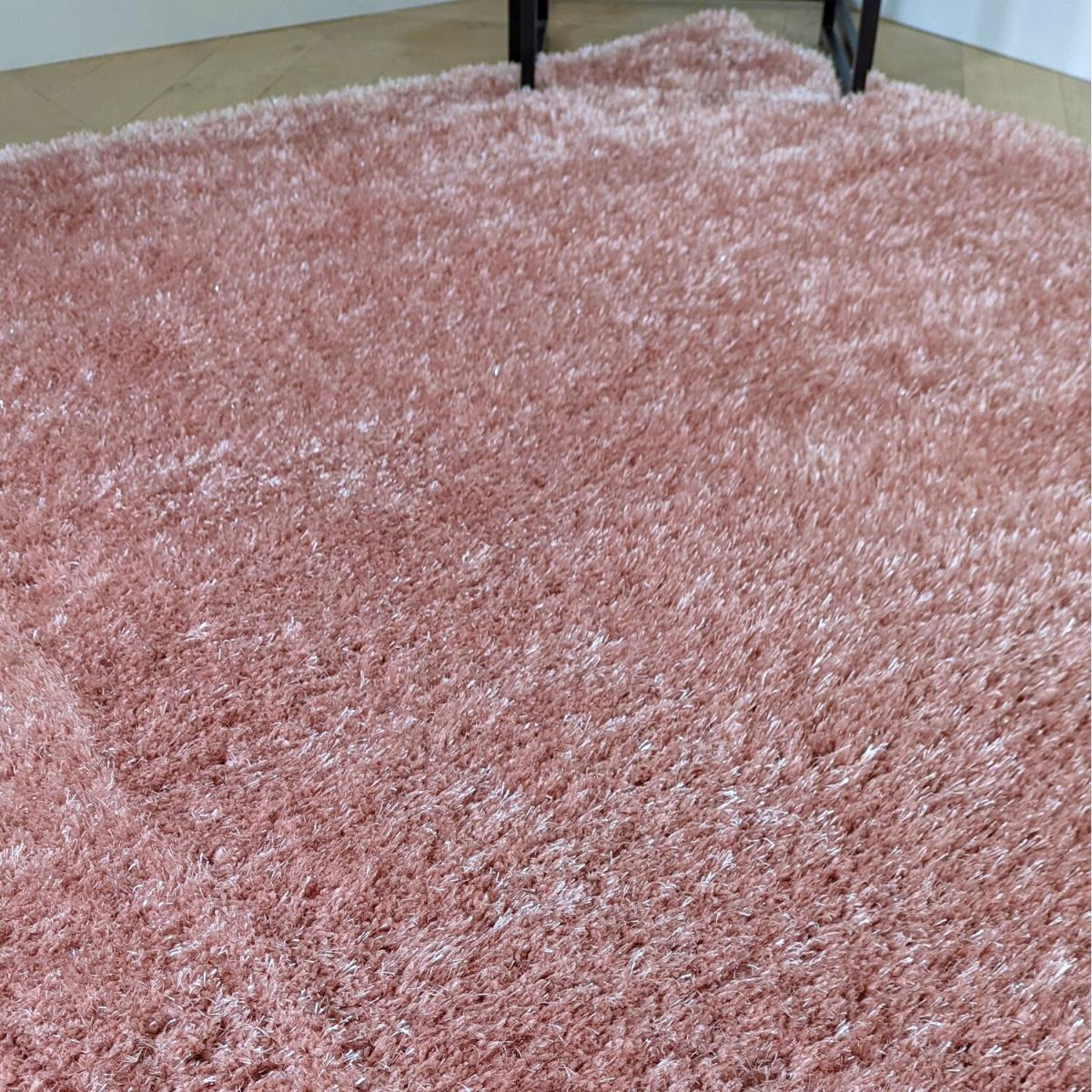 Shimmering Pink Shaggy Rug - Blush – image 8