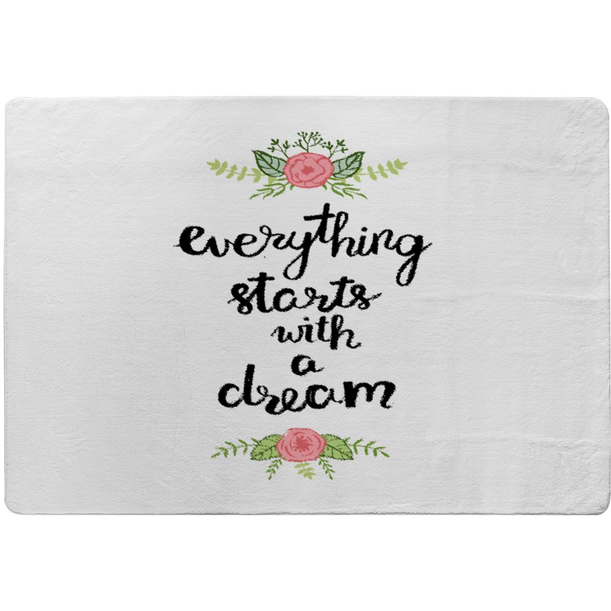 Everything Starts With A Dream Rug - Black / 230cm – image 2