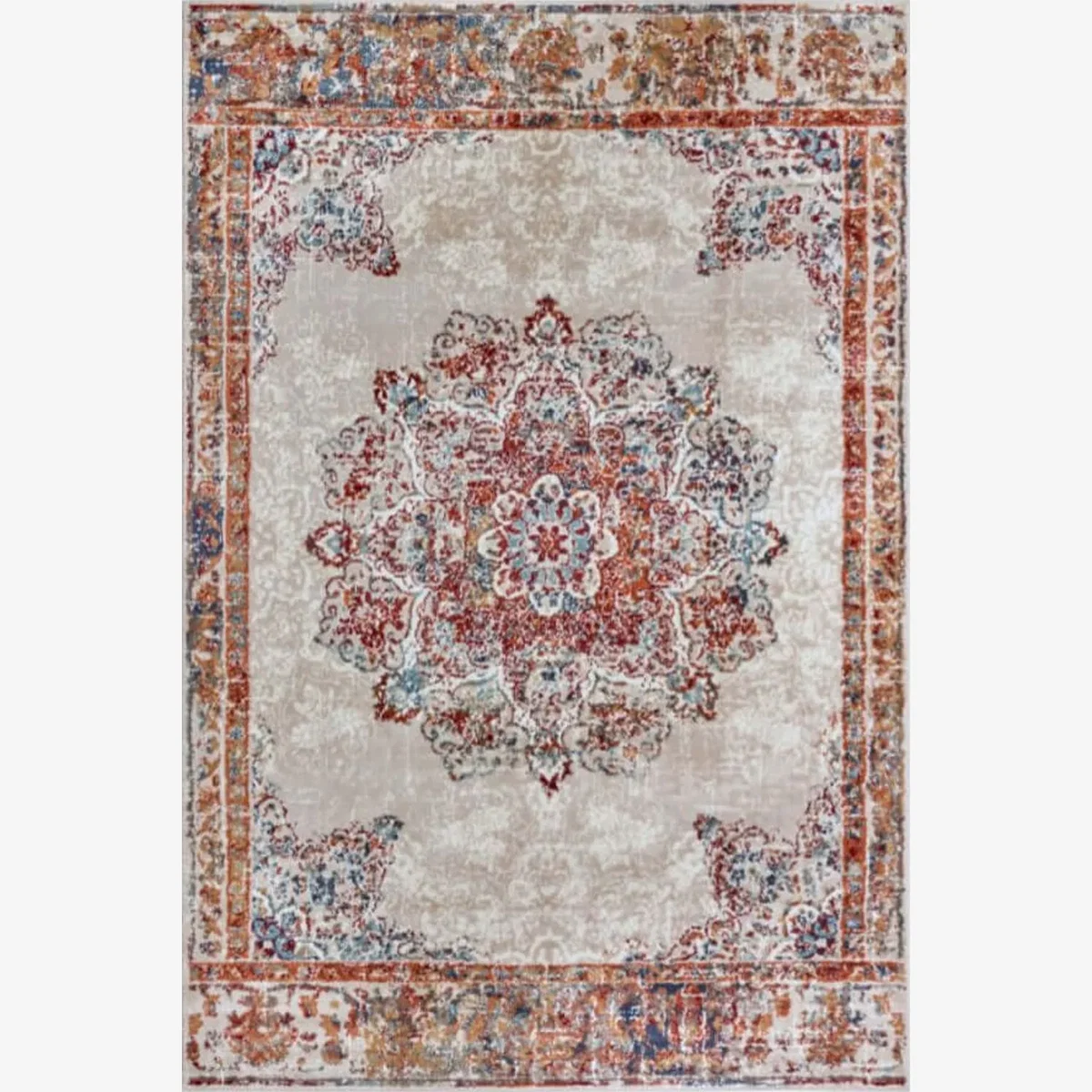 Hanse Home Orient Maderno Polypropylene Jute Medallion Rug Cream - Cream / 240.0cm – image 1