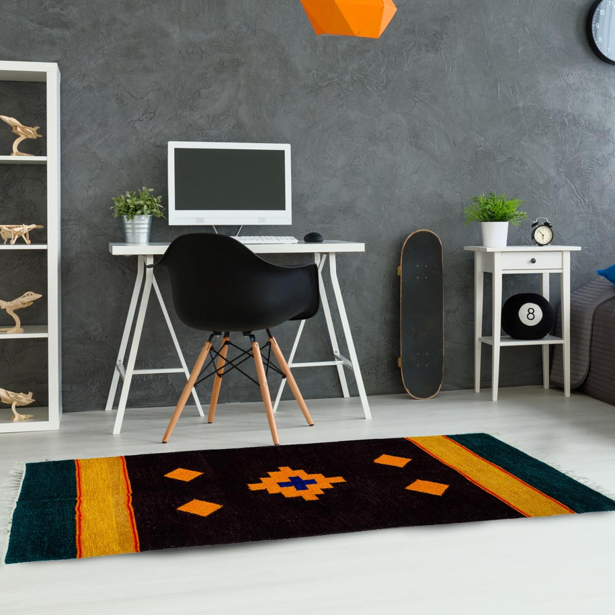 Abstract Native Rug - Brown – image 2