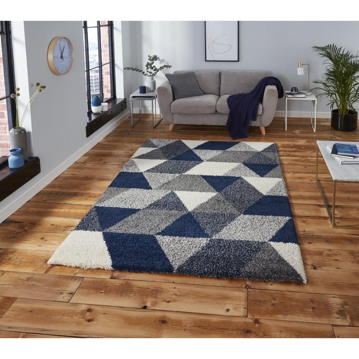 Royal Nomadic 7611 GreyNavy Rug - Grey/Navy / 220cm – image 1