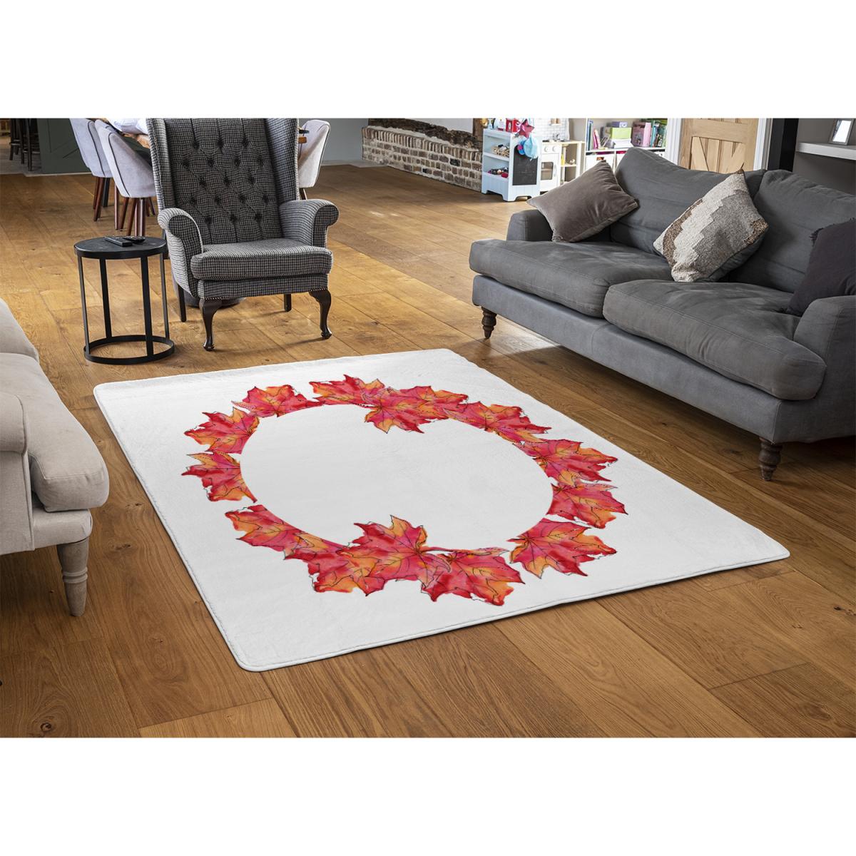 Autumn Reath Rug - Red / 230cm – image 3