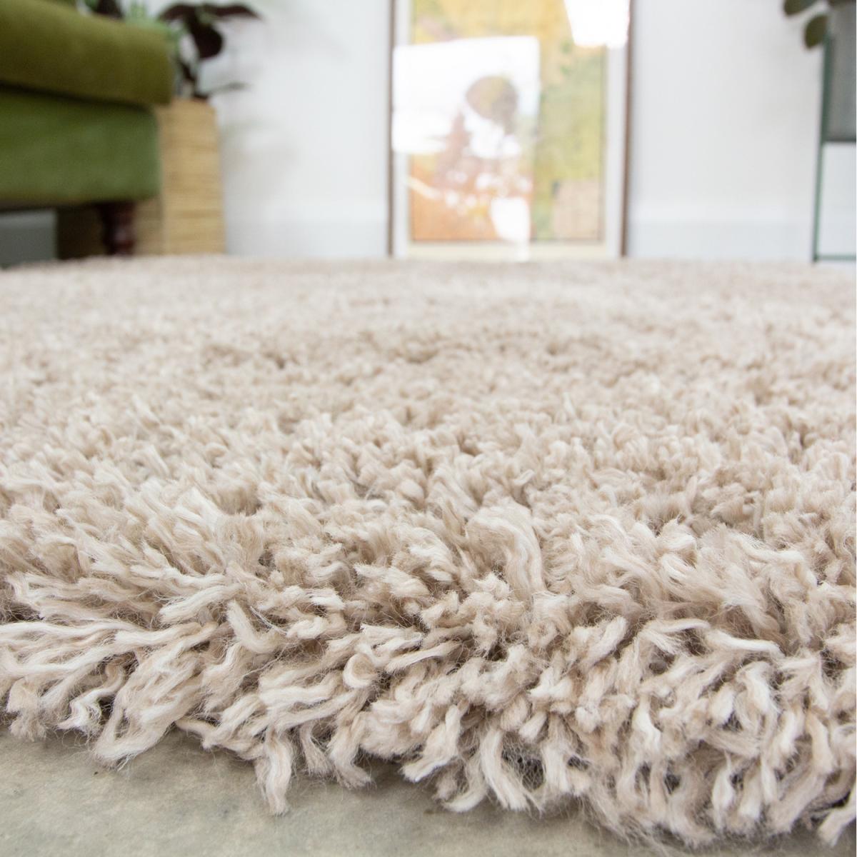 Super Soft Beige Shaggy Area Rug - Beige / 160cm / 230cm – image 3