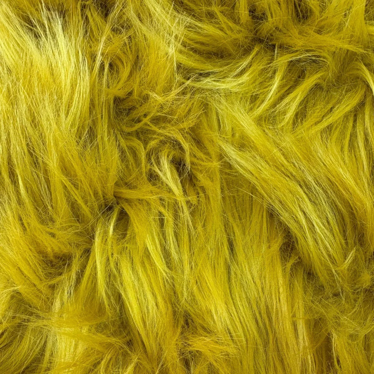 Luxury Faux Rabbit Fur Rug - Mustard Yellow – image 4