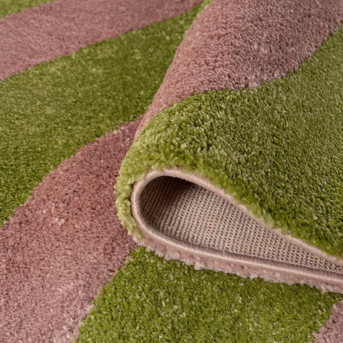 The Rugs Joli Wave Design Maximalist Rug - Green-Pink / 150cm – image 4