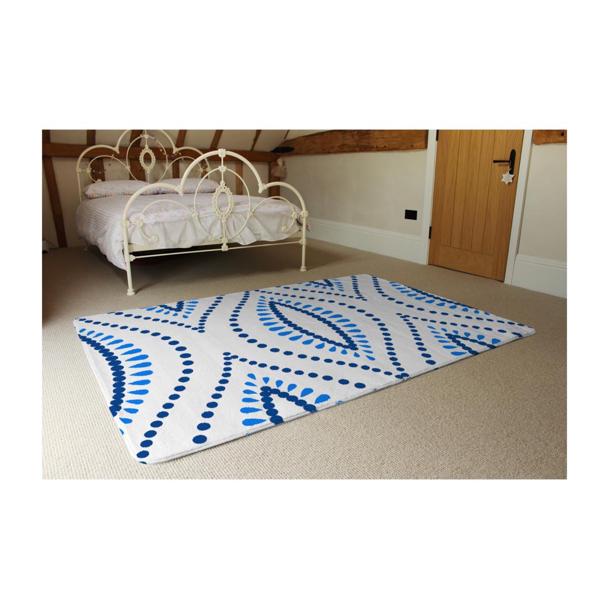 Boho Intricate Ogee Rug - Blue / 230cm – image 1