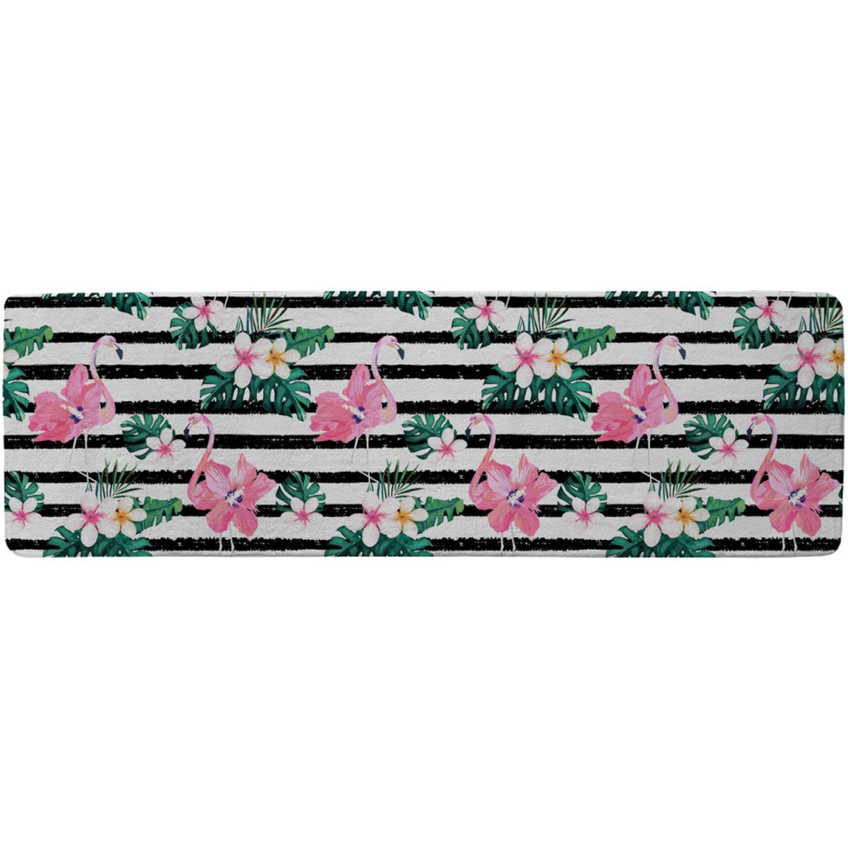 Floral Flamingos Runner Rug - Pink – image 2