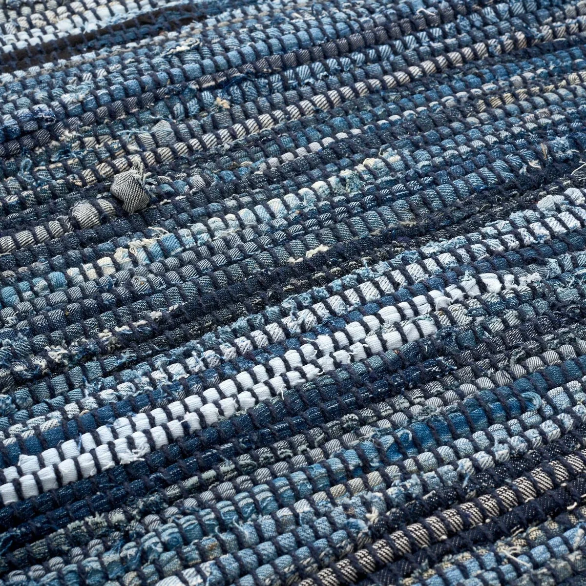 Chindi Handwoven Recycled Cotton Rug - Indigo / 60cm / 120cm – image 6
