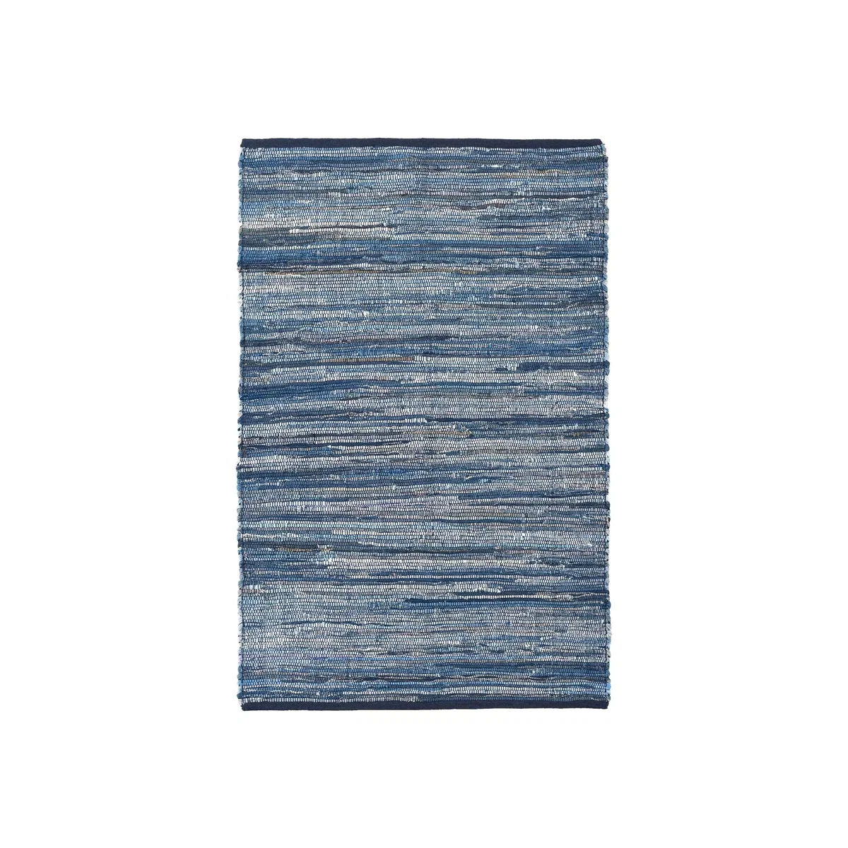 Chindi Handwoven Recycled Cotton Rug - Indigo / 60cm / 120cm – image 1