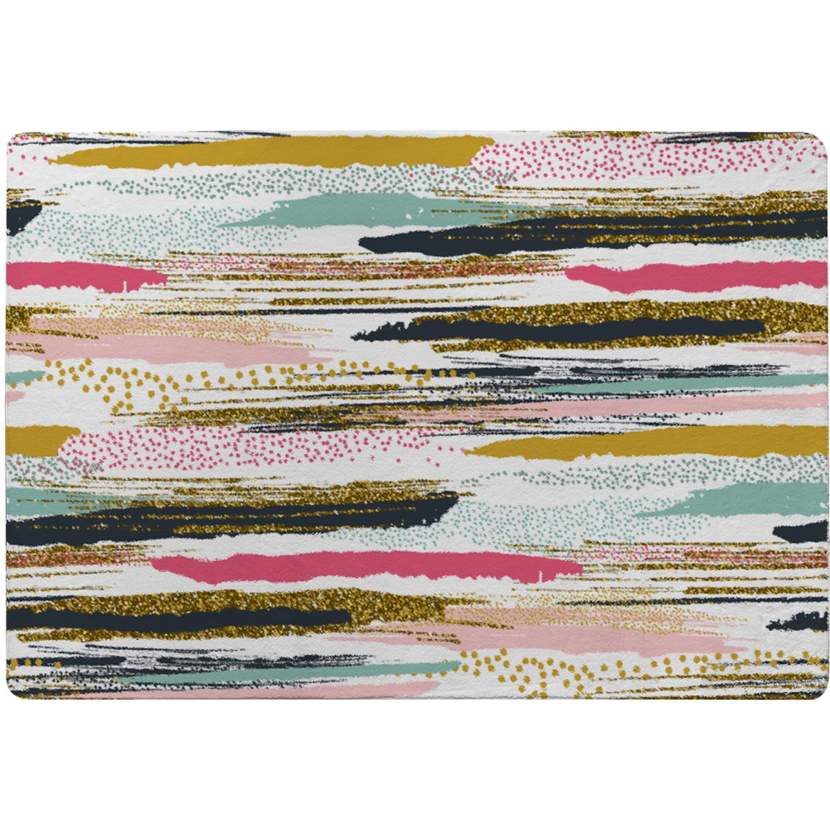 Coloured Stripes  Spots Rug - Pink / 230cm – image 2