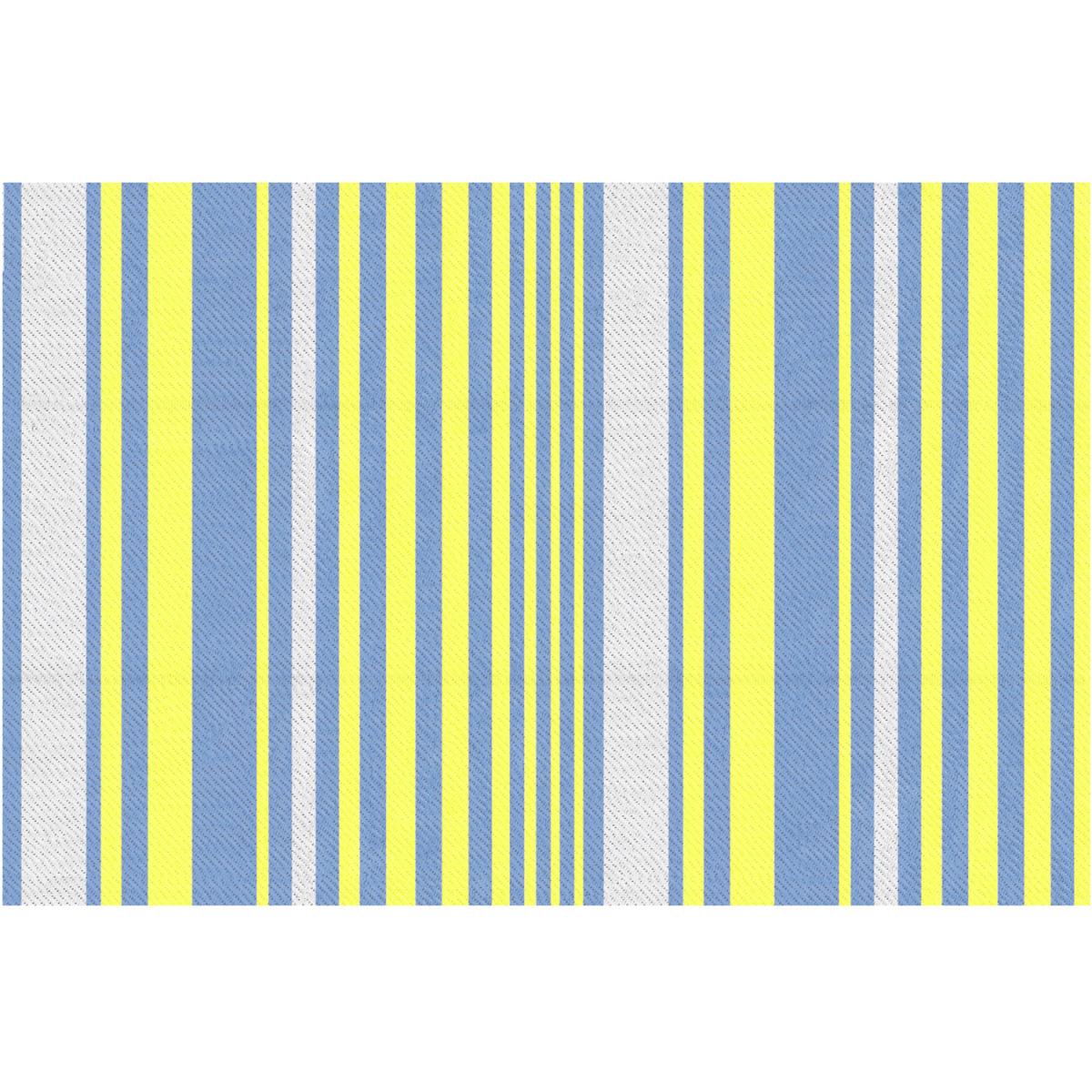 Reversible Outdoor Rug, Waterproof Plastic Straw Mat - Yellow – image 4