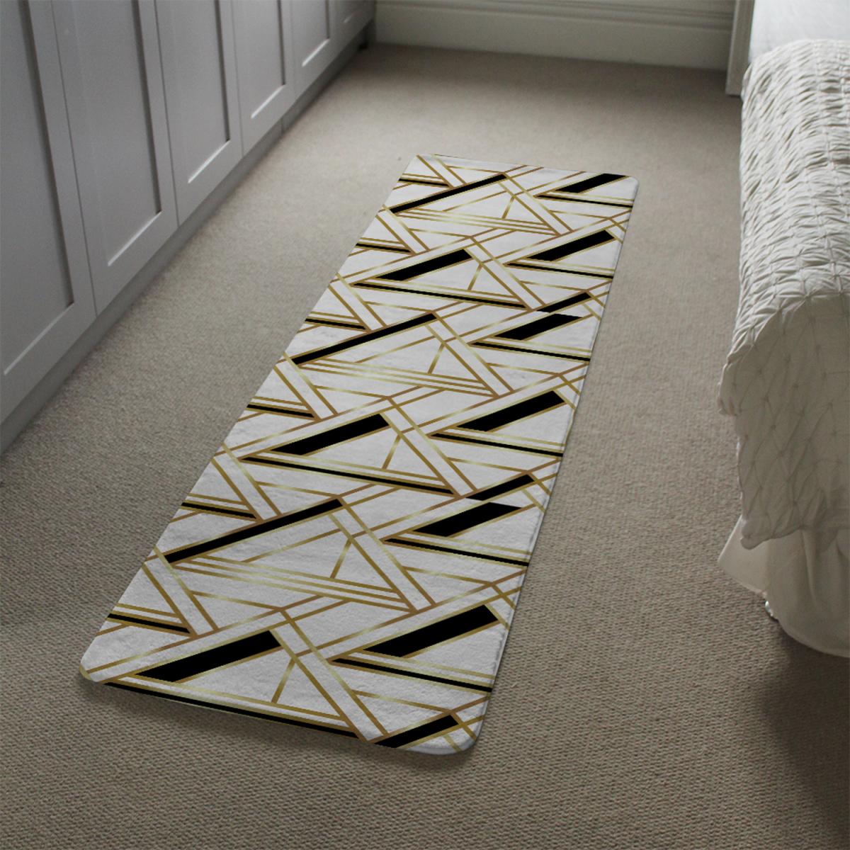 Golden Art Deco Runner Rug - Gold – image 1