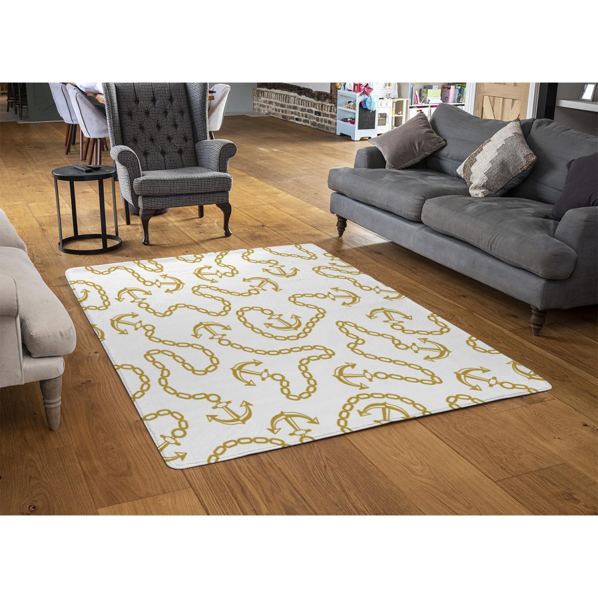 Anchor  Chains Rug - Gold / 150cm – image 2