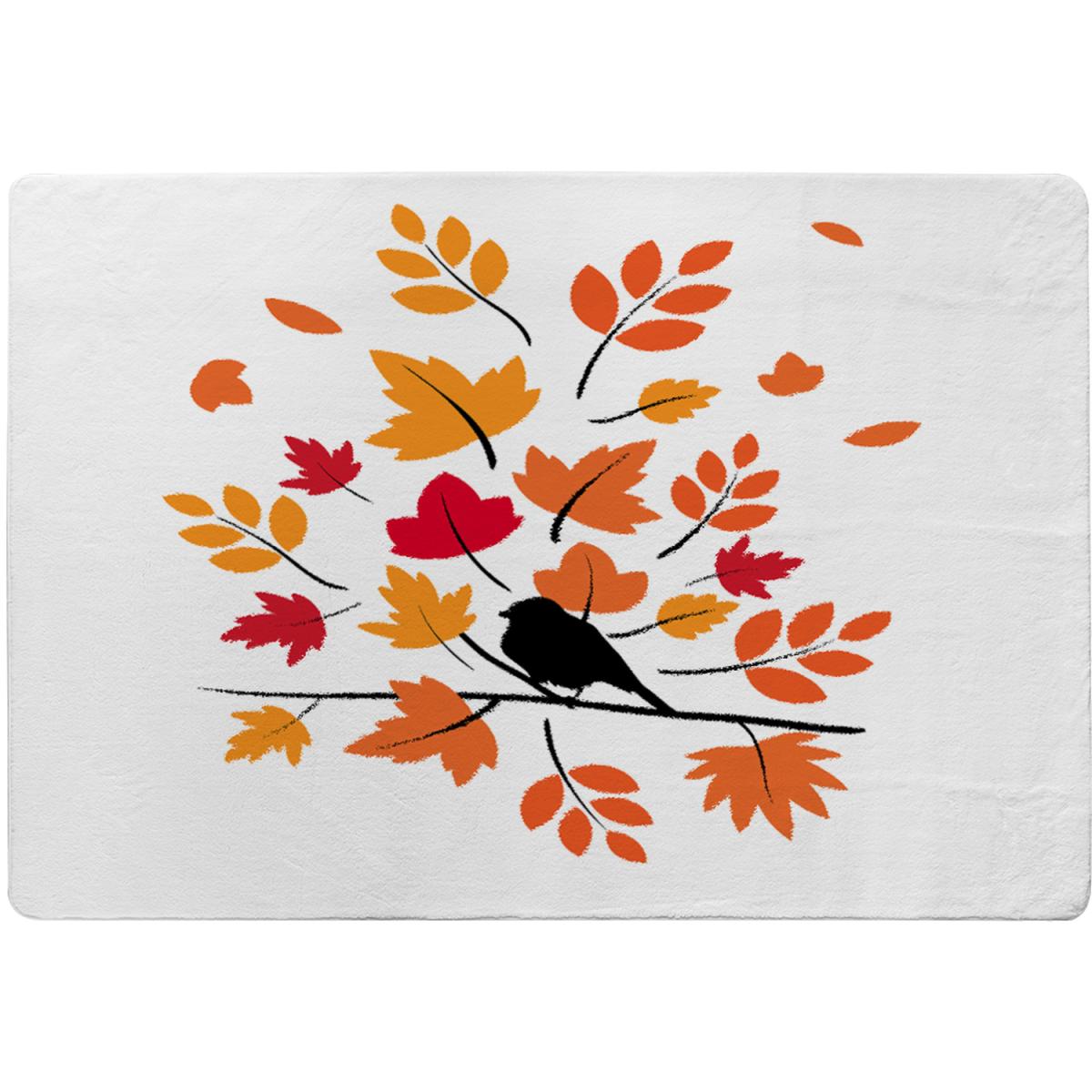Autumn Bird On Branch Rug - Orange / 230cm – image 2