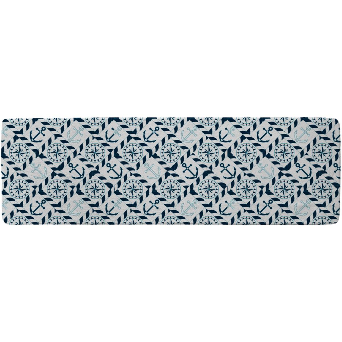Blue Nautical Elements Runner Rug - Blue – image 2