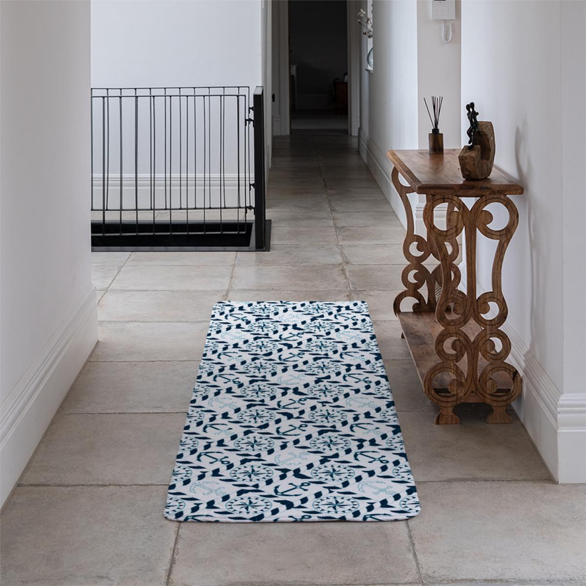 Blue Nautical Elements Runner Rug - Blue – image 4