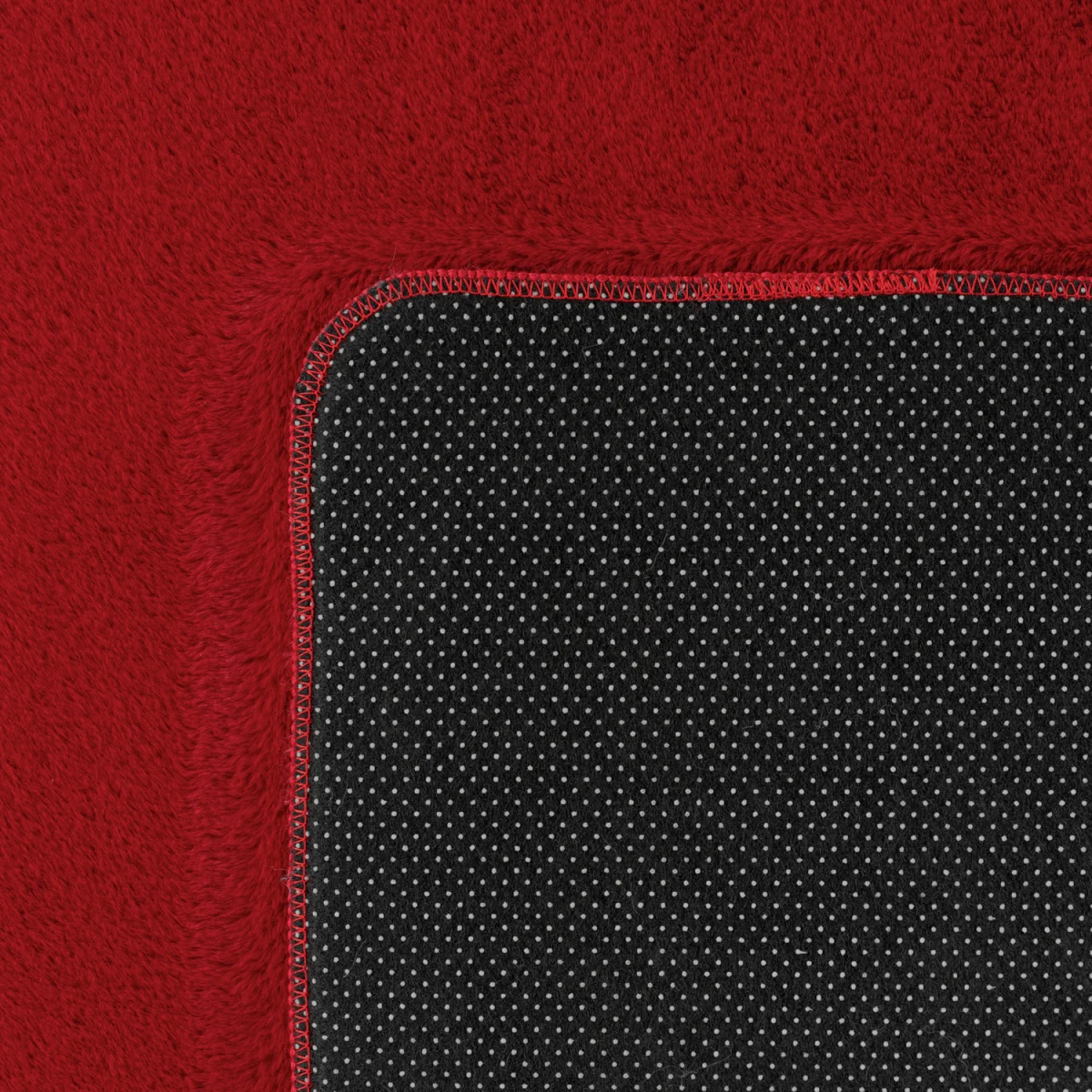 Snuggly Washable Low Pile Living Room Area Rug - Anti-Slip Felt Backing - Red / 280cm / 200cm – image 6