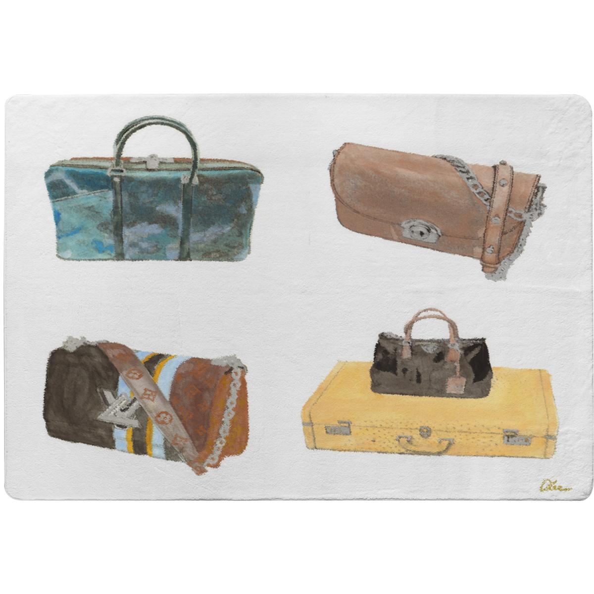 Handbag Collage Rug - Brown / 230cm – image 2