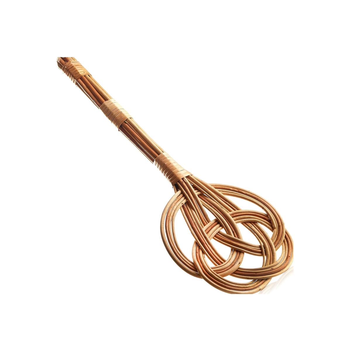 Hand-made Carpet Beater - Wide Durable Rug Beater - Brown