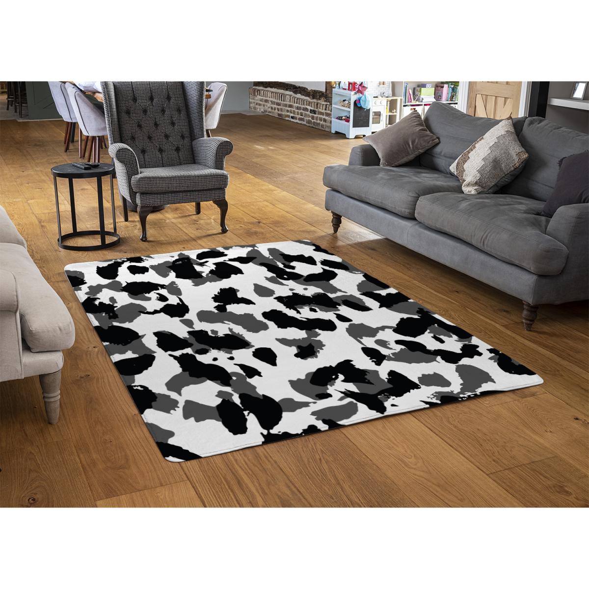 Animal Print Rug - Black / 110cm – image 3
