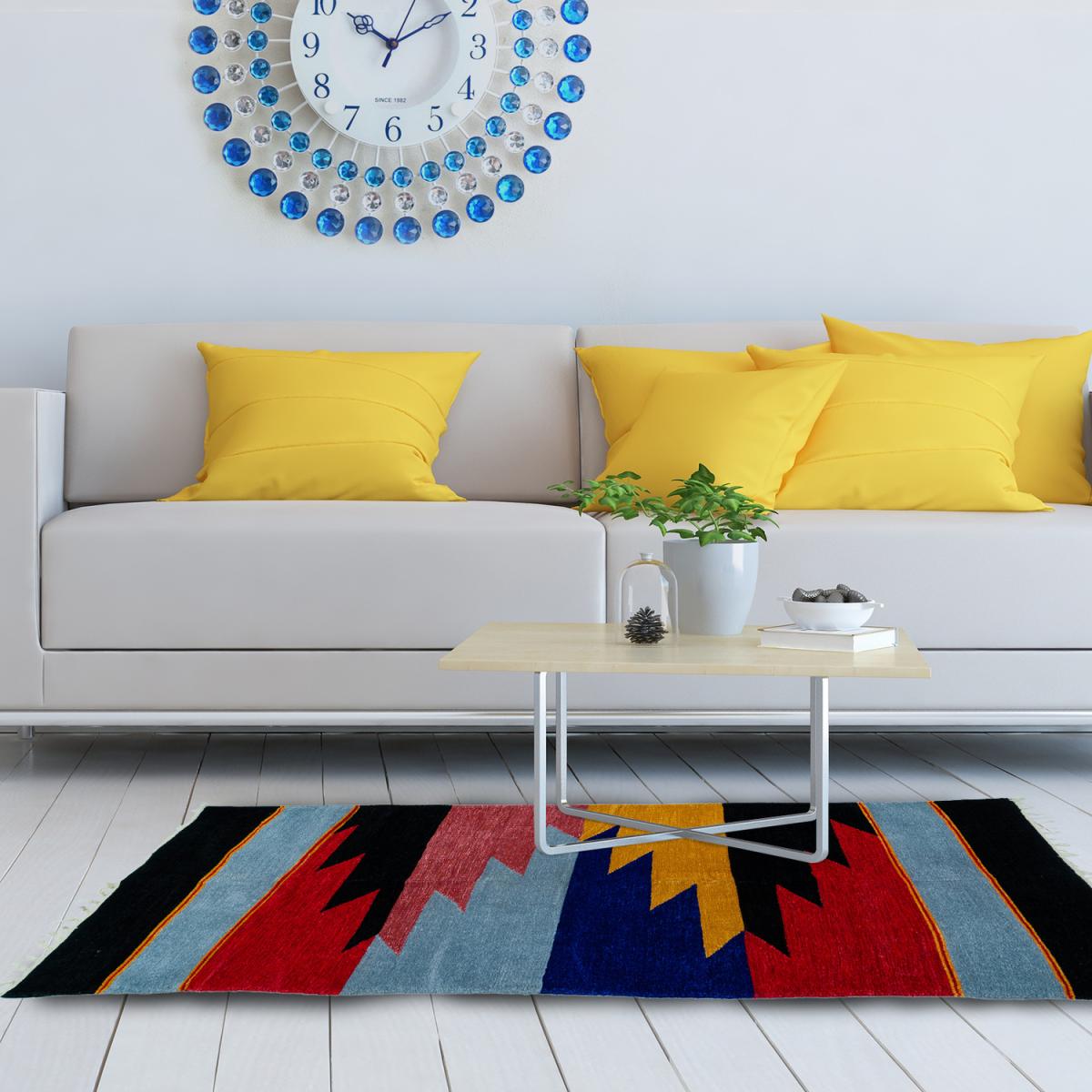 Patterned Rug - Blue – image 2