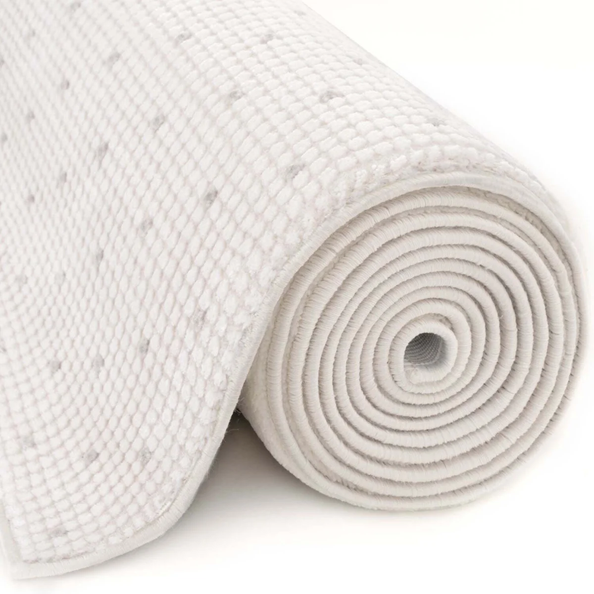 The Rugs Carmel Dots Textured Runner - Cream-Grey β image 6