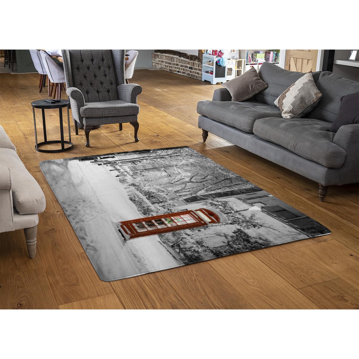 London Snow Style Rug - white / 230cm – image 2
