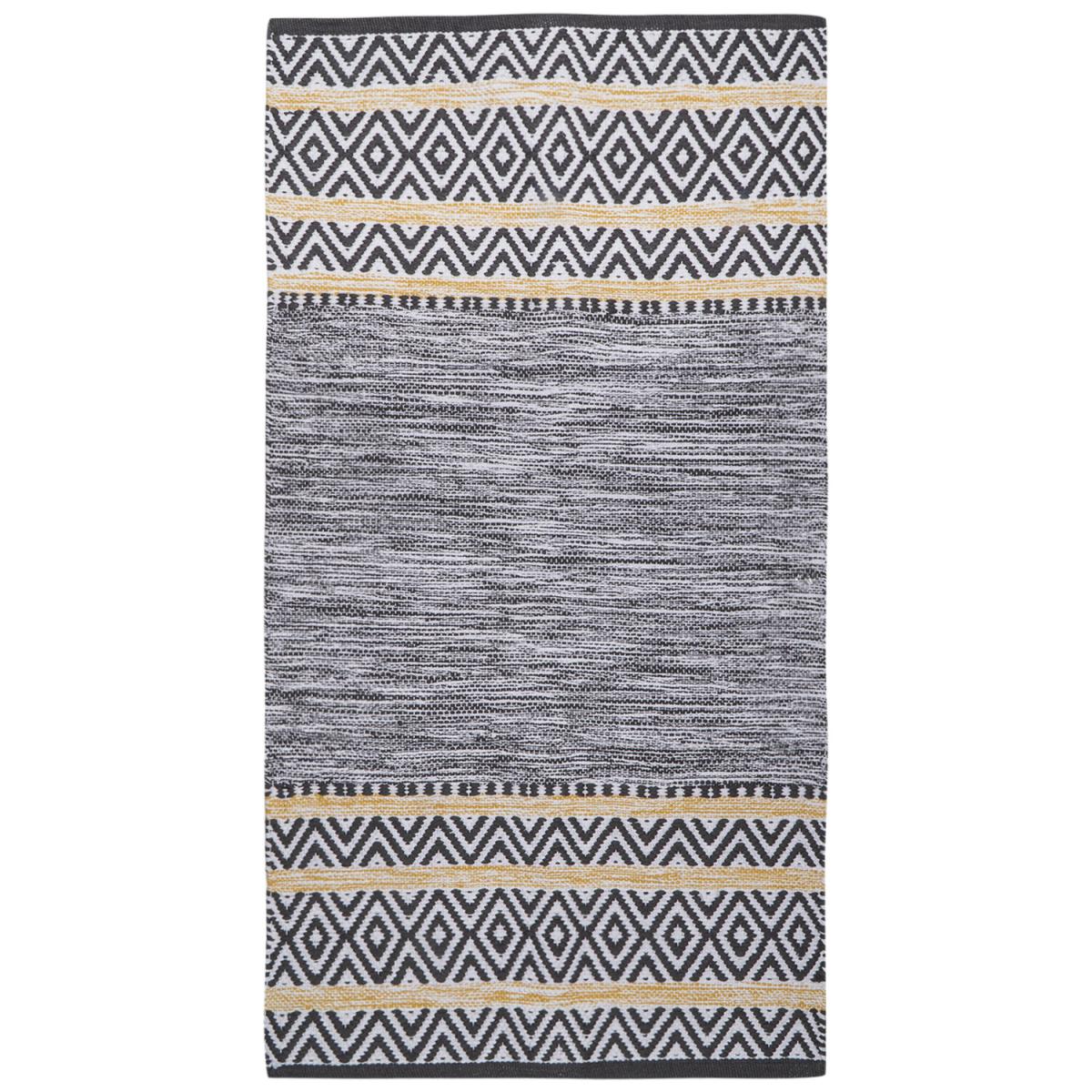 Crysta Rug - Monochrome with ochre / Large – image 2