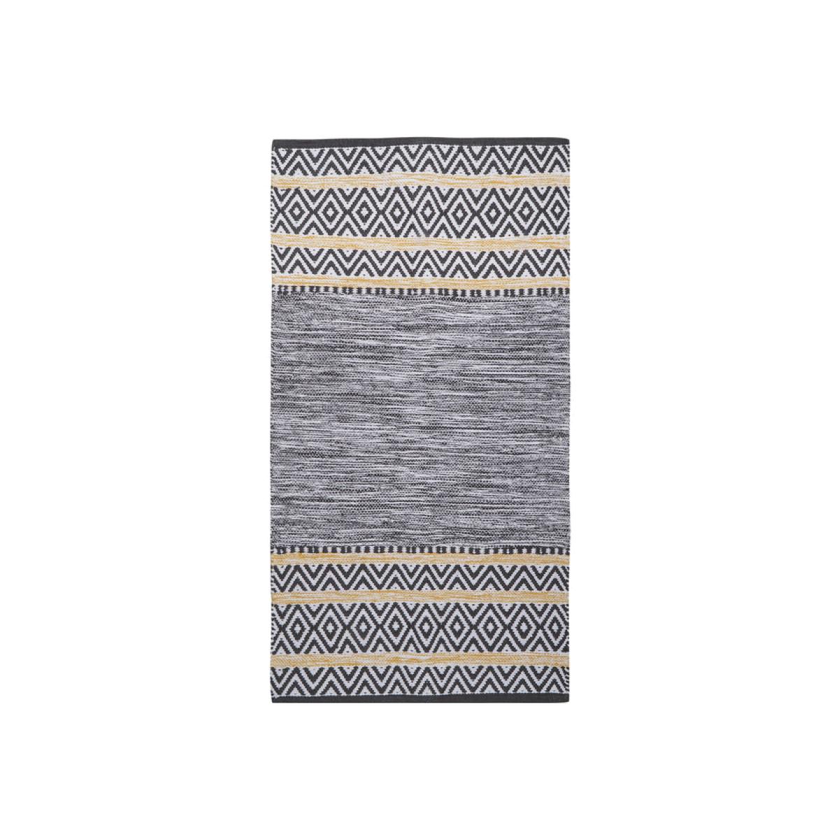 Crysta Rug - Monochrome with ochre / Large – image 1