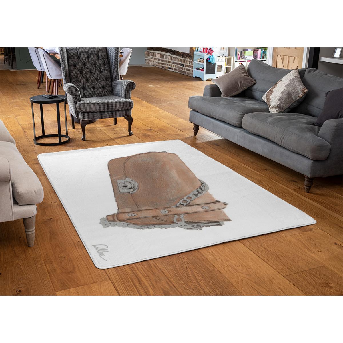 Hand Bag Rug - Brown / 230cm – image 3