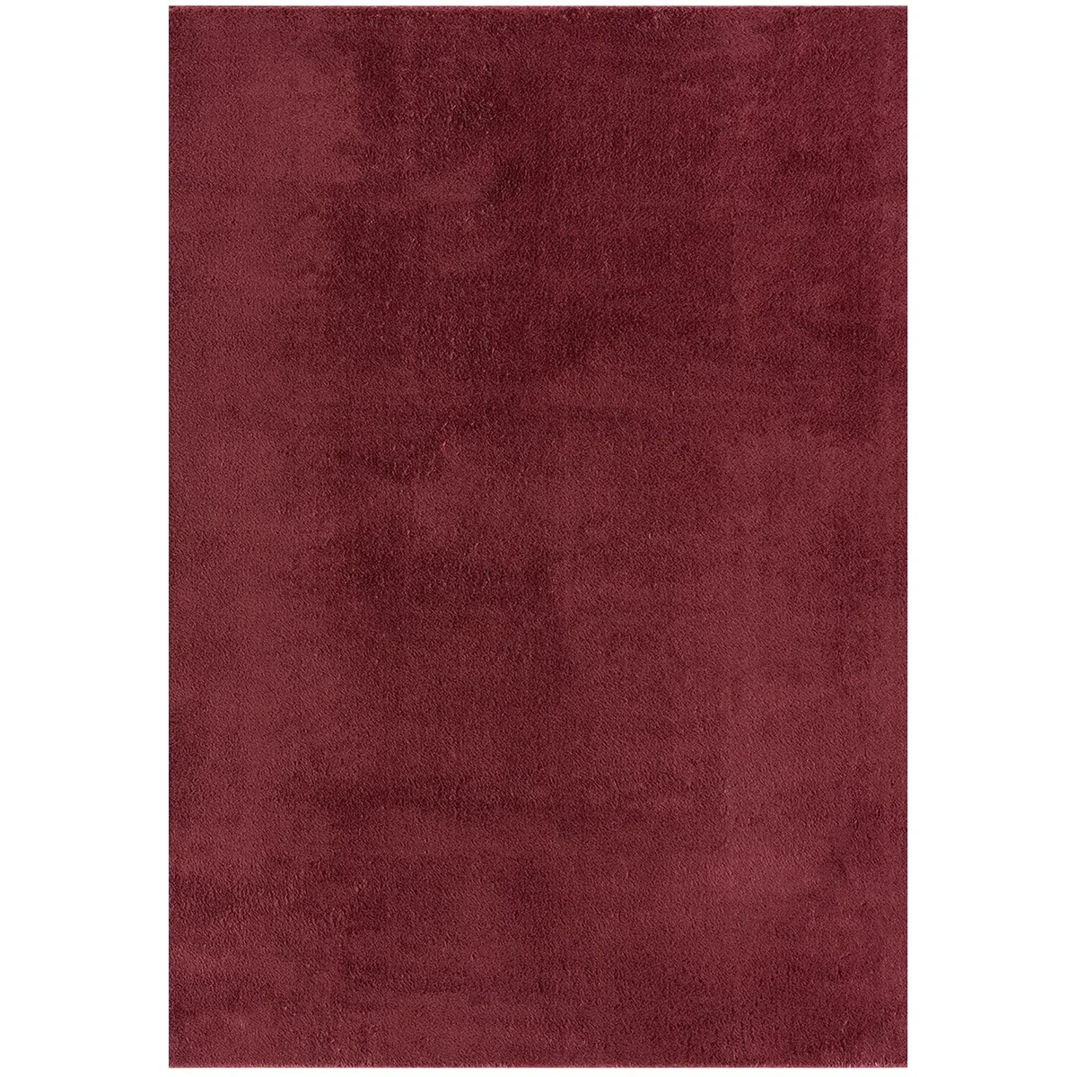 Desire Rugs Comfy Washable Low Pile Living Room Plain Area Rug - Red – image 2