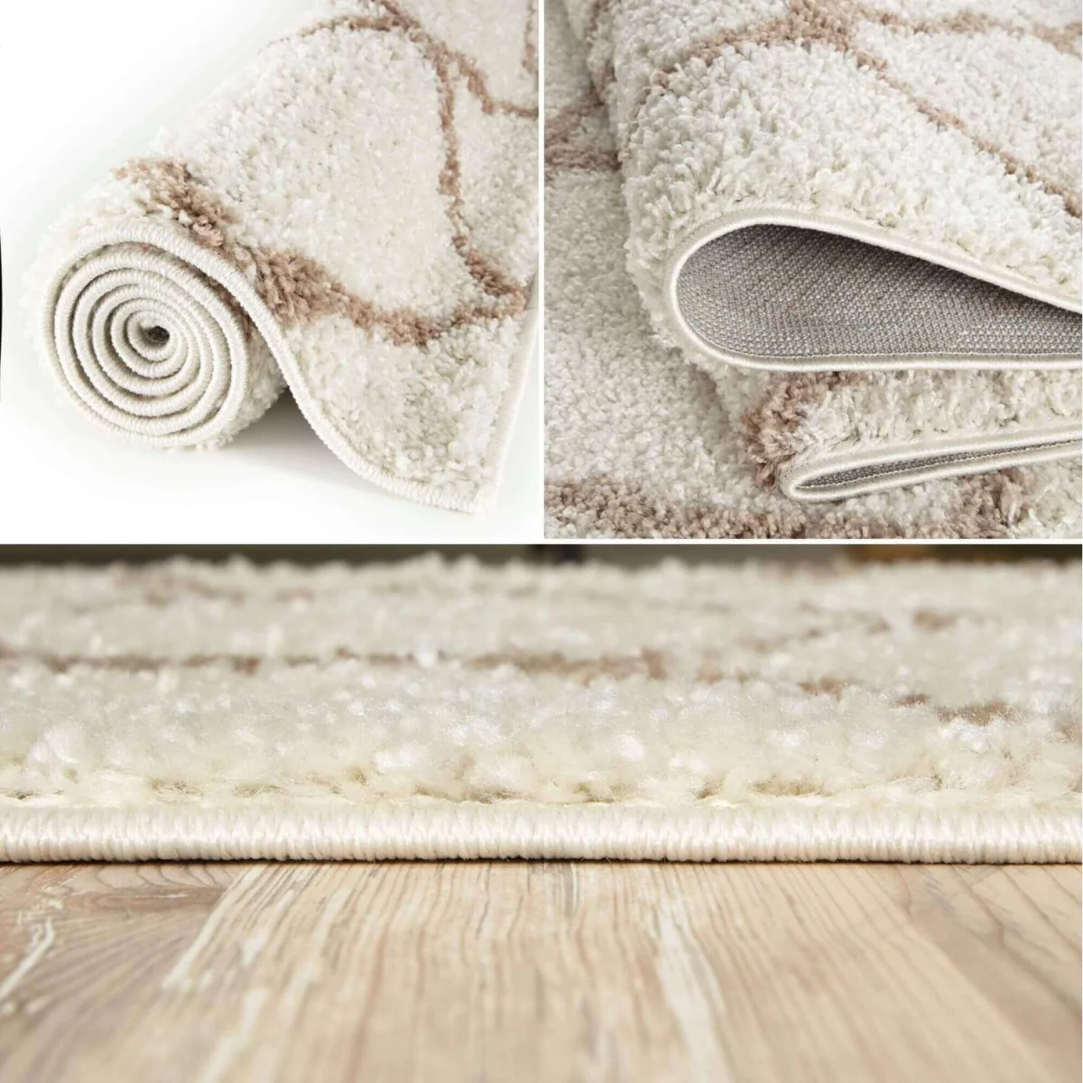 Myshaggy Moroccan Design Rug - Black / 240x340cm - White – image 6