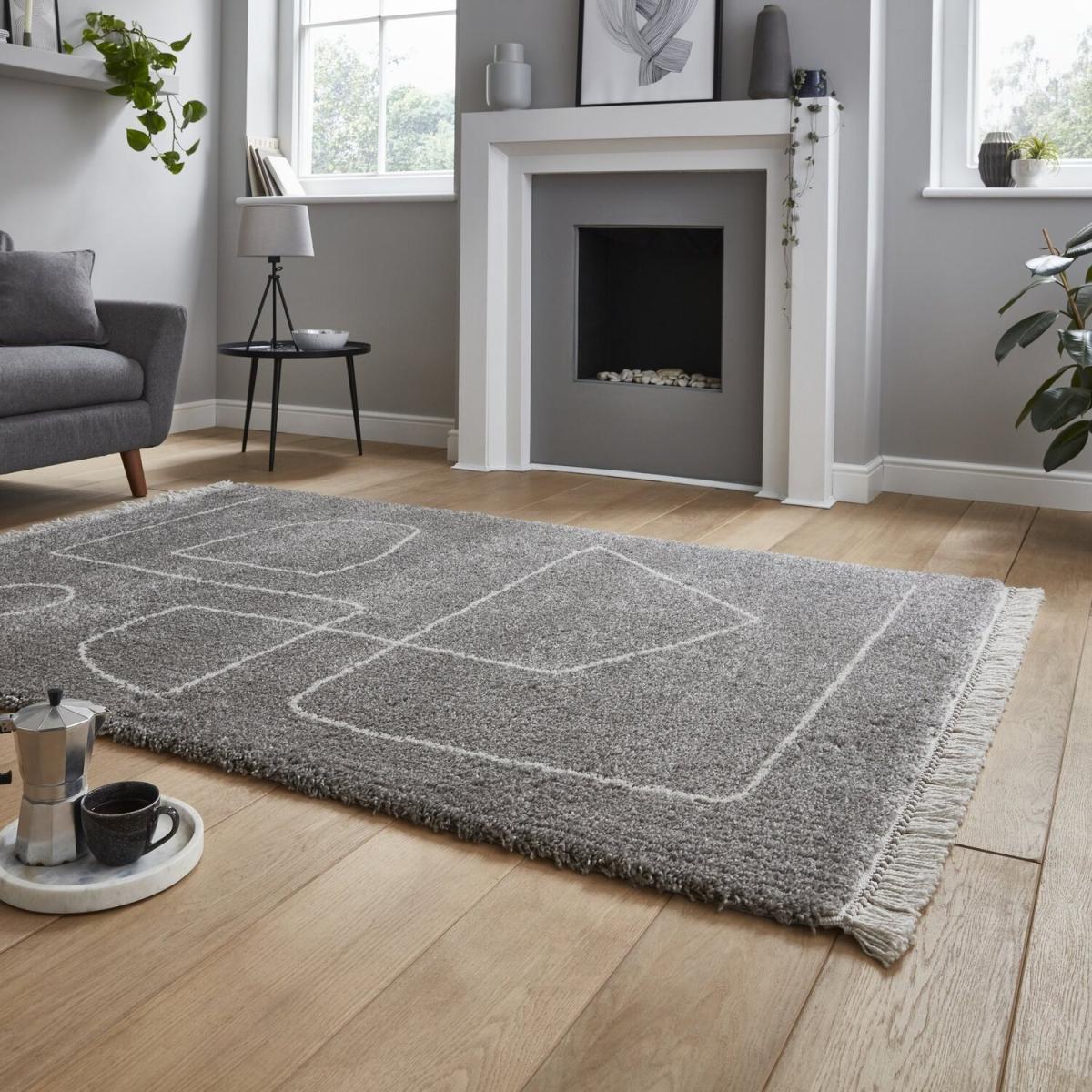 Boho A474 GreyCream Rug - Grey/Cream / 170cm – image 2
