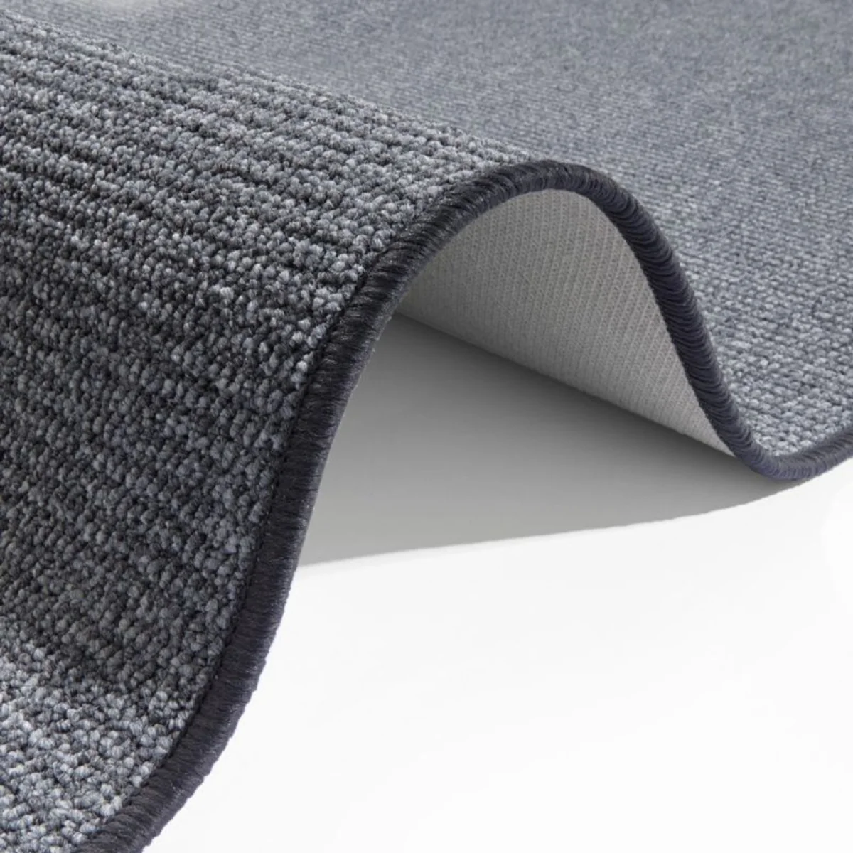 Hanse Home Loop Non Slip Easy Care Polypropylene Plain Runner Rug Grey - Grey / 150.0cm / 80.0cm – image 3