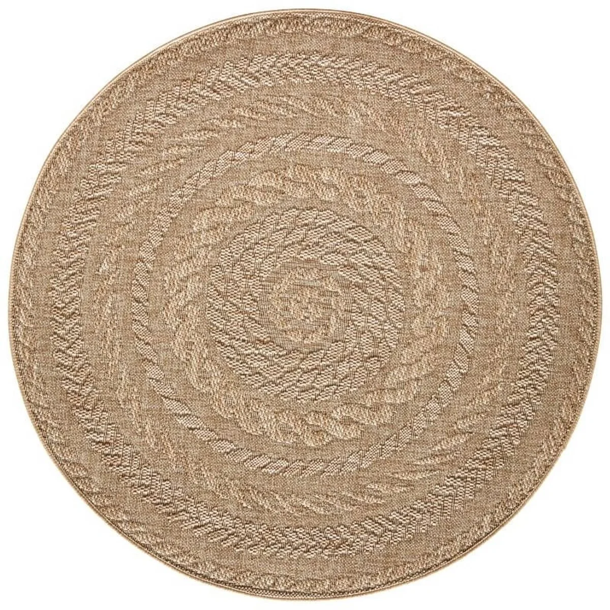 Almendro Indoor & Outdoor Round Rug Beige - Beige / 200.0cm – image 2
