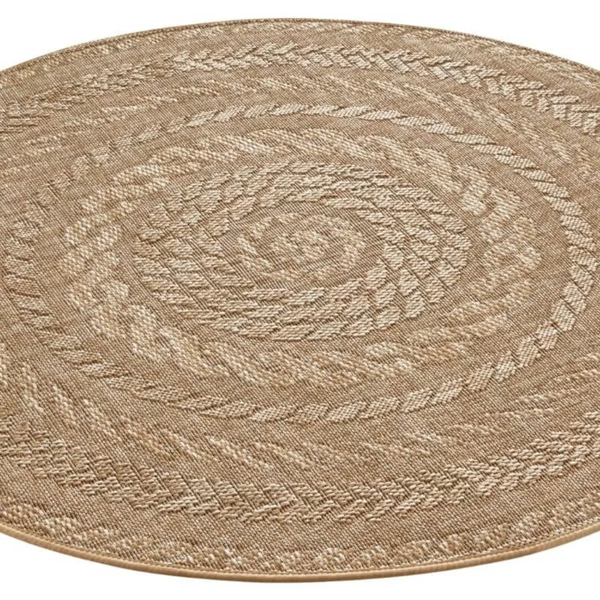 Almendro Indoor & Outdoor Round Rug Beige - Beige / 200.0cm – image 5
