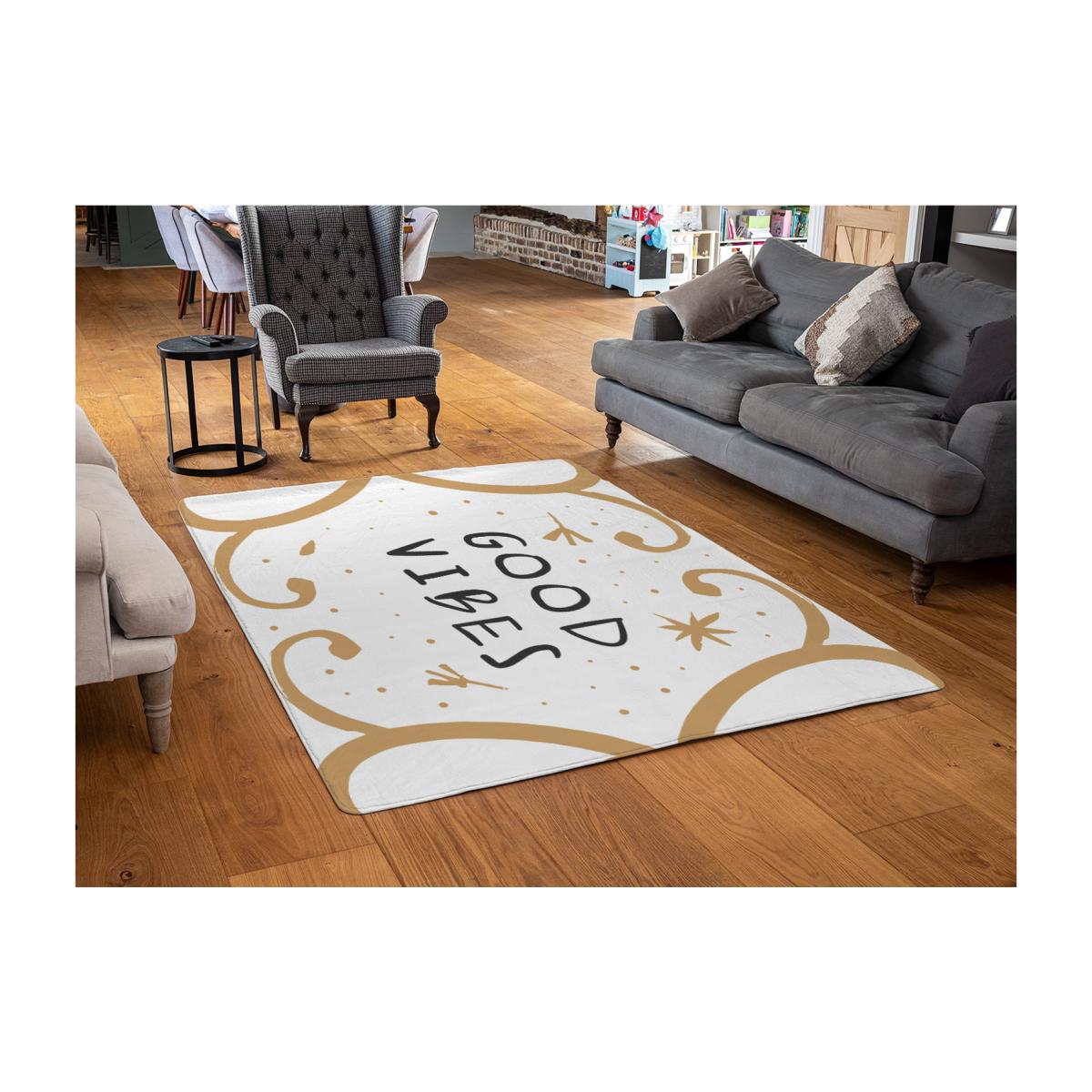 Good Vibes Designer Rug - Yellow / 110cm – image 1