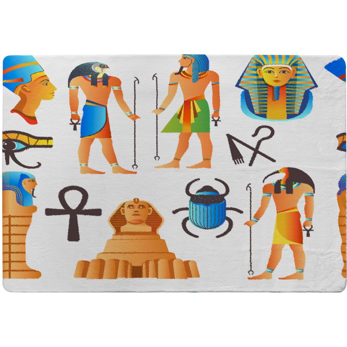 Egyptian Mythological Signs Rug - Orange / 230cm – image 2