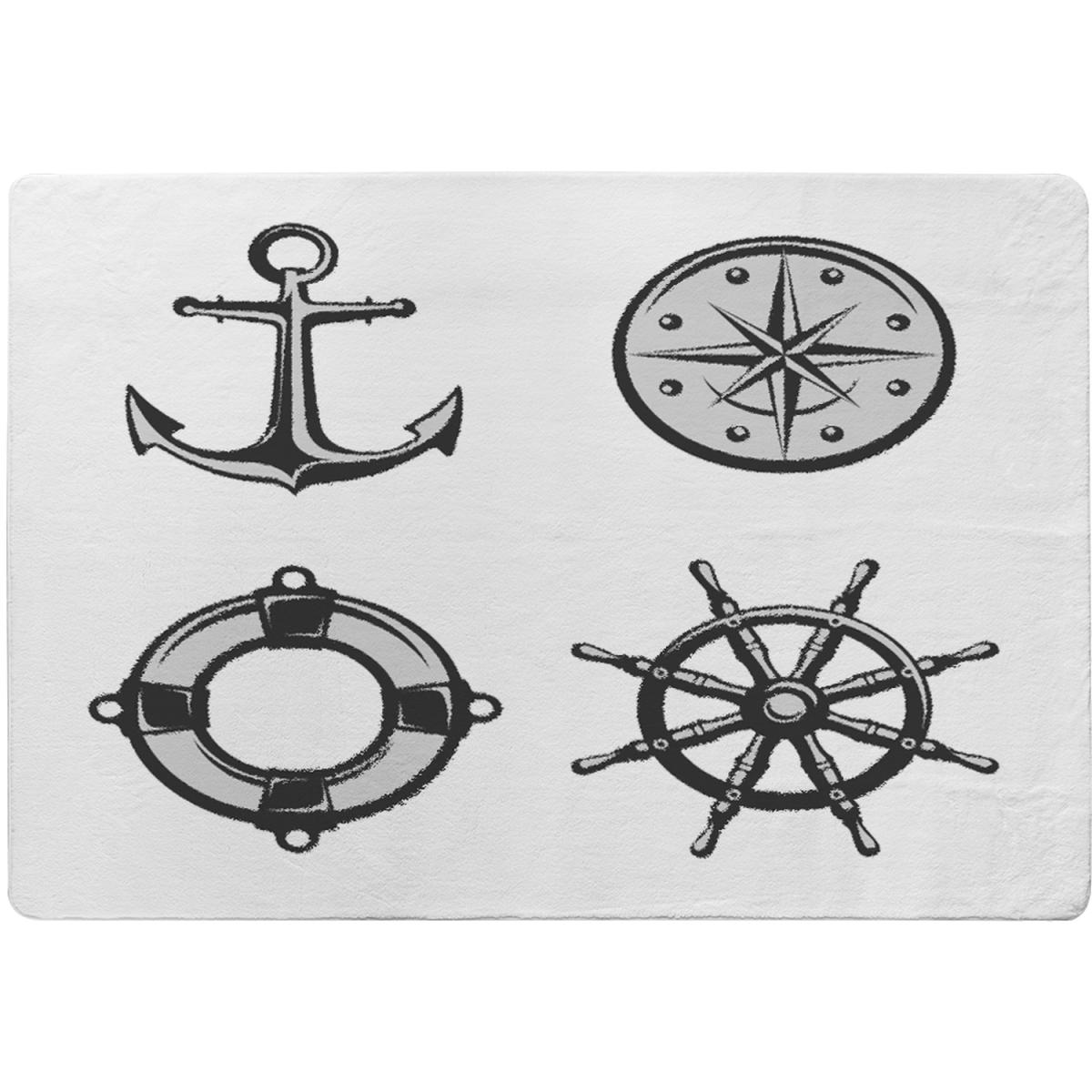 Nautical Icons Rug - Black / 230cm – image 2